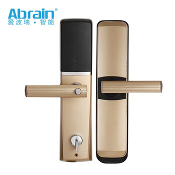 Abrain爱波瑞双滑盖指纹锁 家用电子密码锁防