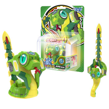 三宝钢甲小龙侠卡卡龙十二生肖战士手动变形对