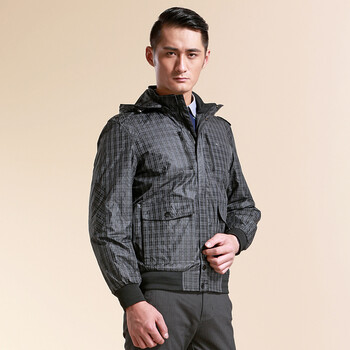 七匹狼休闲连帽夹克 黑 2XL(180\/96A)