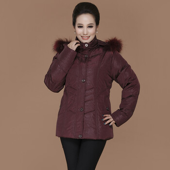 美如斯中老年<em>羽绒服</em>女装<em>大码</em>加厚妈妈装<em>羽绒服</em>