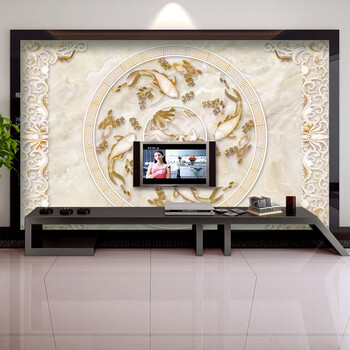 亿贴定制墙纸 电视墙壁画 无缝壁画 电视背景墙