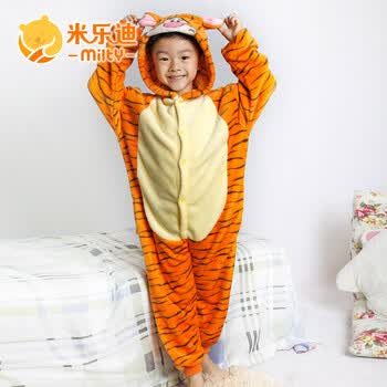 冬季卡通<em>连体</em>儿童<em>睡衣男童男孩</em>保暖法兰绒<em>男童</em>