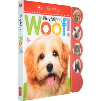 《英文原版 Woof 纸板翻翻书 Schlastic