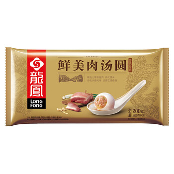 百亿补贴：龙凤 鲜美肉汤圆 200g 10只 食品类商品-全利兔-实时优惠快报