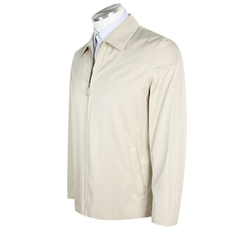 爱缪斯桑蚕丝大码夹克 2014中年男士商务休闲