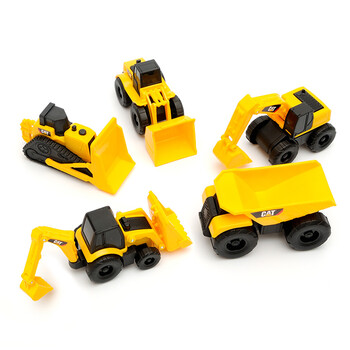 CAT卡特彼勒迷你工程车模型5合一套装可前行