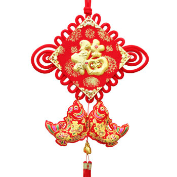 安娉春节中国结鞭炮爆竹辣椒挂件 新年装饰红