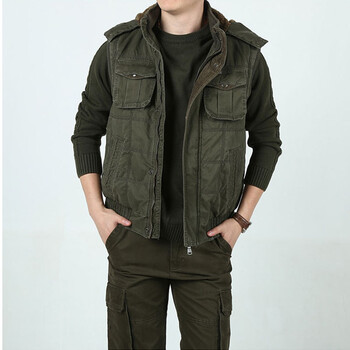 男 冬装 <em>战地吉普棉马甲</em>男摄影休闲坎肩保暖背