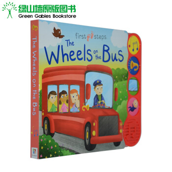 《英文原版 Wheels on the Bus 纸板发音书 