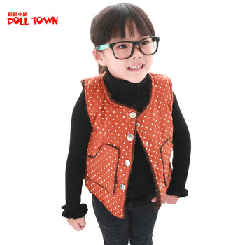 9C11童装儿童2014<em>马甲</em>秋冬新款<em>保暖女童</em>宝宝