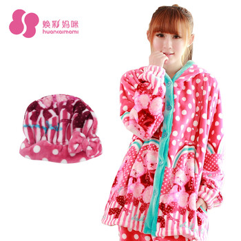 焕彩妈咪 秋冬<em>加厚</em>珊瑚绒<em>月子服睡衣</em> 法兰绒保
