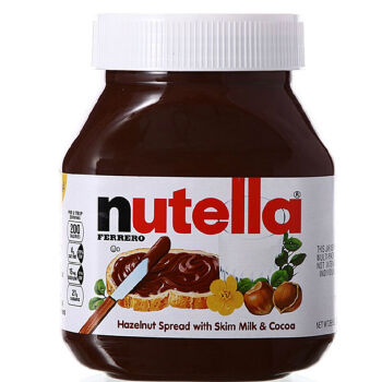 能多益（Ferrero Nutella）Nutella能多益 榛子巧克力酱 榛果可可酱 能多益巧克力酱 面包酱 950g单瓶