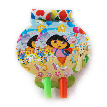 
                                        孩派HighParty生日用品//生日派对用品/生日聚会用品/Dora多拉主题吹龙/6个                