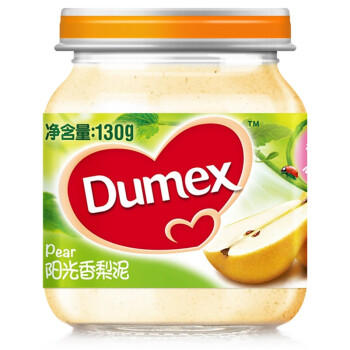 Dumex多美滋阳光香梨泥 初期 130g/罐 法国进口辅食