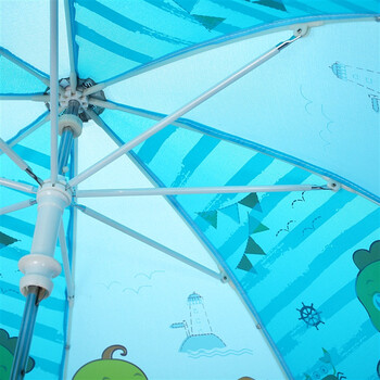 天堂伞 童心飞扬直杆手开儿童晴雨伞13015E湖兰色