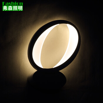 弗森 led壁灯现代简约卧室走廊书房灯具客厅创意过道壁灯6069 白框暖光