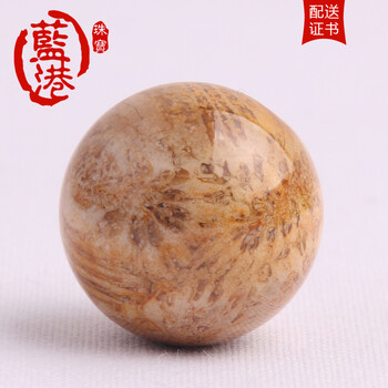 蓝港 珊瑚玉石圆珠散珠子菊花玉石隔珠diy饰品佛珠手链手串配件 珊瑚