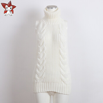 星河动漫 二次元少女团子性感漏背针织毛衣高