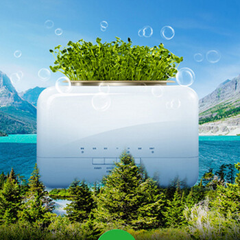 天然植物空气净化器加湿器迷你家用办公室负离子氧吧除甲醛杀菌PM2.5二手烟