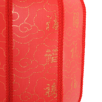 
                                        诺琪 福云款仿羊皮冬瓜灯笼 春节国庆中秋婚庆元宵灯笼仿古宫灯 中式吊灯过道灯走廊 节庆饰品 40#(红色)                