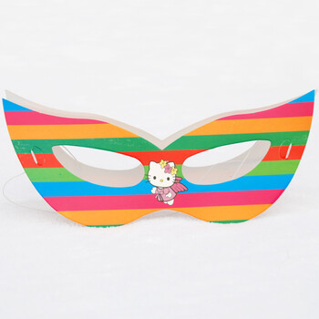
                                        孩派HighParty生日用品 派对装饰 派对用品 Hello kitty面具 6个                