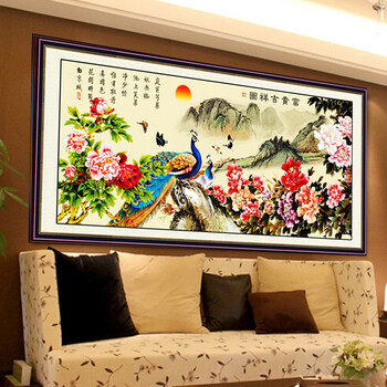 青苇 钻石画 十字钻绣 风景 富贵吉祥图 F-2035 152CM*69CM