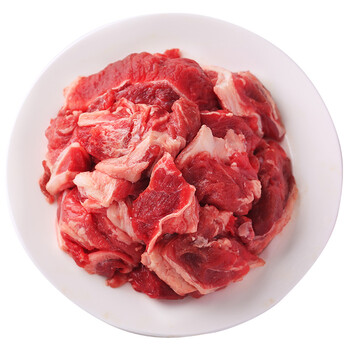 科尔沁内蒙古原切筋头巴脑500g牛肉筋冷冻国产半筋半肉谷饲牛肉生鲜