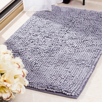 素雅特 加厚雪尼尔防滑吸水地垫 50*80cm 1018-004 灰色