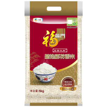 福临门 精选稻花香米 五常大米 中粮出品 大米 5KG,降价幅度0.2%