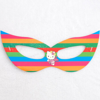 
                                        孩派HighParty生日用品 派对装饰 派对用品 Hello kitty面具 6个                