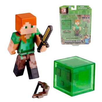 美国正版minecraft我的世界玩具模型游戏同款塑胶人偶