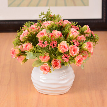 新品【天天特价】假花仿真花艺套装盆栽摆设 客厅餐桌家居装饰花摆件