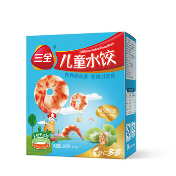 三全 儿童水饺 精品虾皇口味 300g (42只)