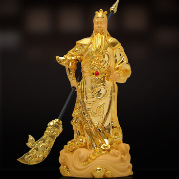 招财关公摆件关公像武财神爷佛像开业乔迁新居礼品玄关工艺装饰品
