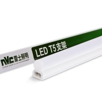雷士（NVC）雷士照明1.0米LED灯管T5无影灯管一体化T5支架套装12W暖黄光3000K