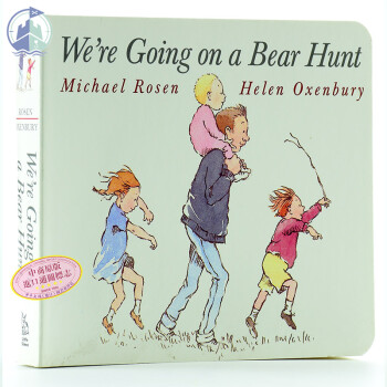 罗森爷爷 我们去猎熊 英文原版纸板书We're Going on a Bear Hunt 廖彩杏书单 2~6岁英语早教启蒙韵文图画书