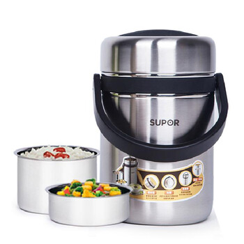 
                                        苏泊尔（SUPOR） KF25A1汤煲系列保温密封提锅不锈钢保温饭盒2.5L(颜色随机）                