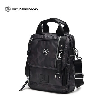 斯帕曼男包2018新款迷彩单肩斜挎包韩版潮流