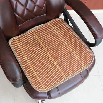 慢家居坐垫椅子座垫天然竹子编制夏凉垫 花色随机发 40x40cm麻将块