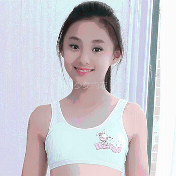 女童内衣小背心11小学生女孩抹胸衣棉中大童发育期文胸12-1-1岁 蓝色