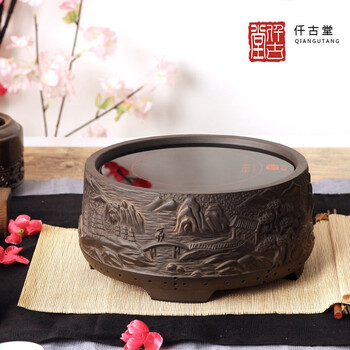 【仟古堂】台湾老岩泥电陶炉铁壶专用煮茶炉电磁茶炉电风炉茶炉 田园居士