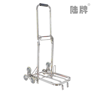 新款不锈钢行李车 便携拉杆车 折叠购物车 小拖