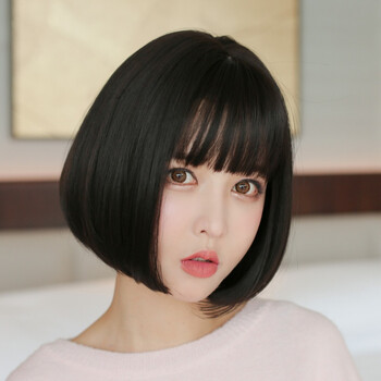 黛娜儿(dainaer) 假发 女 短发 bobo头 黑色发型假发套 假头发假短发