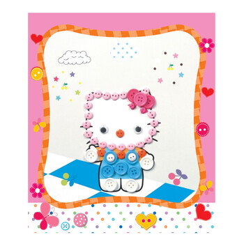 diy粘贴画手工材料包 ef25337猫