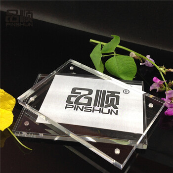 
                                                                                品顺（PINSHUN） 亚克力相框透明水晶摆台678寸A4A5强磁有机玻璃相架价签定制 20MM厚度 10寸                
