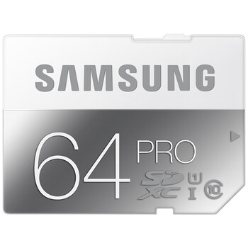 
                                        三星（SAMSUNG）64GB UHS-1 Class10 SD存储卡（读速90Mb/s ）专业版                