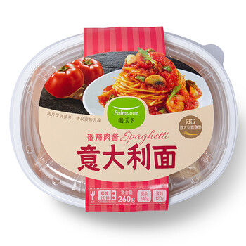 圃美多 番茄肉酱微波意大利面 260g 面条(2件起售)