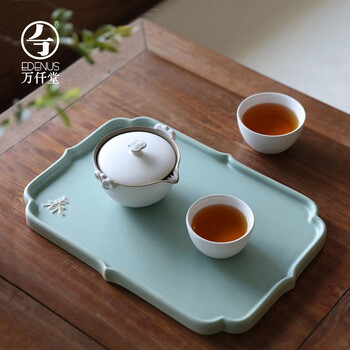 万仟堂(edenus) 快客杯 易泡壶陶瓷功夫茶具 一壶二杯