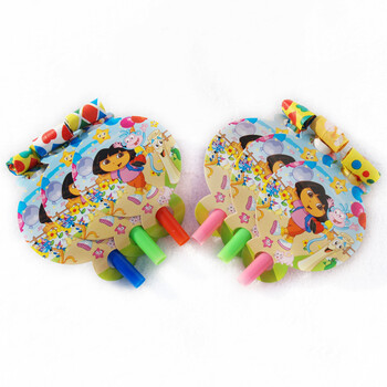 
                                        孩派HighParty生日用品//生日派对用品/生日聚会用品/Dora多拉主题吹龙/6个                