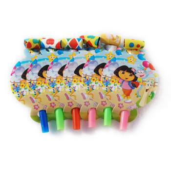 
                                        孩派HighParty生日用品//生日派对用品/生日聚会用品/Dora多拉主题吹龙/6个                